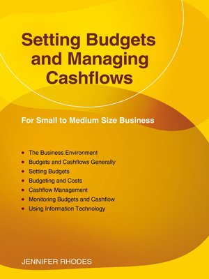 cover image of Setting Budgets and Managing Cashflows